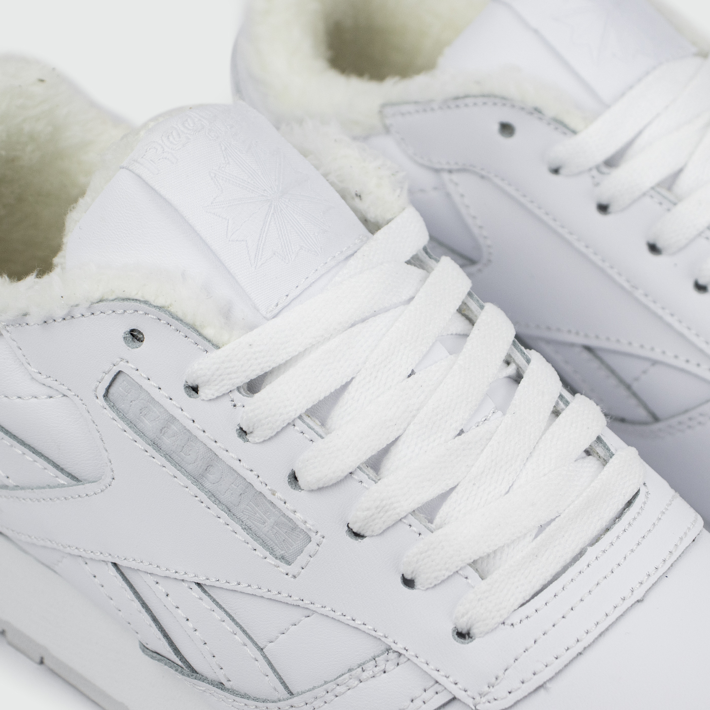 Кроссовки Reebok Classic Leather Fur Triple White Кроссовки Reebok Classic Leather Fur Triple White
