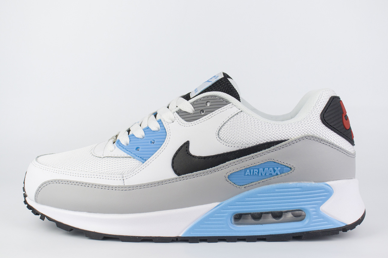 Кроссовки Nike Air Max 90 White / Blue Кроссовки Nike Air Max 90 White / Blue