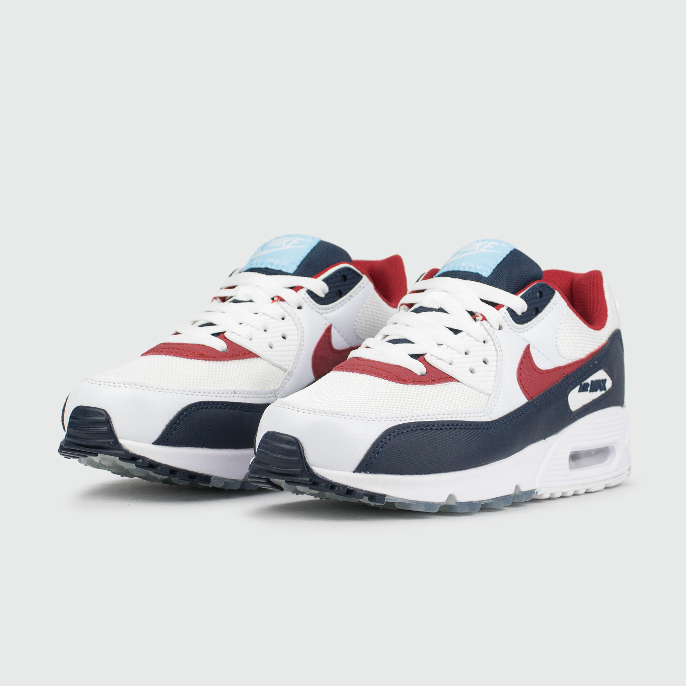 Кроссовки Nike Air Max 90 White / Blue / Red Кроссовки Nike Air Max 90 White / Blue / Red