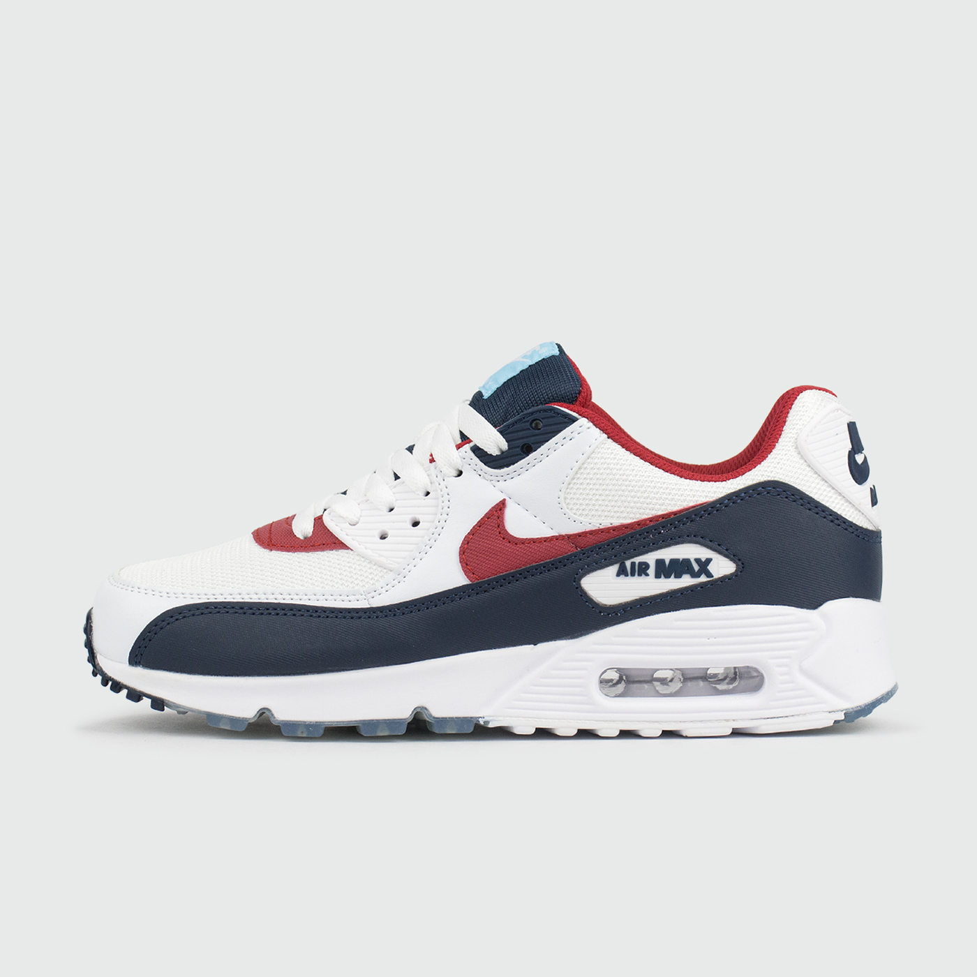 Кроссовки Nike Air Max 90 White / Blue / Red Кроссовки Nike Air Max 90 White / Blue / Red
