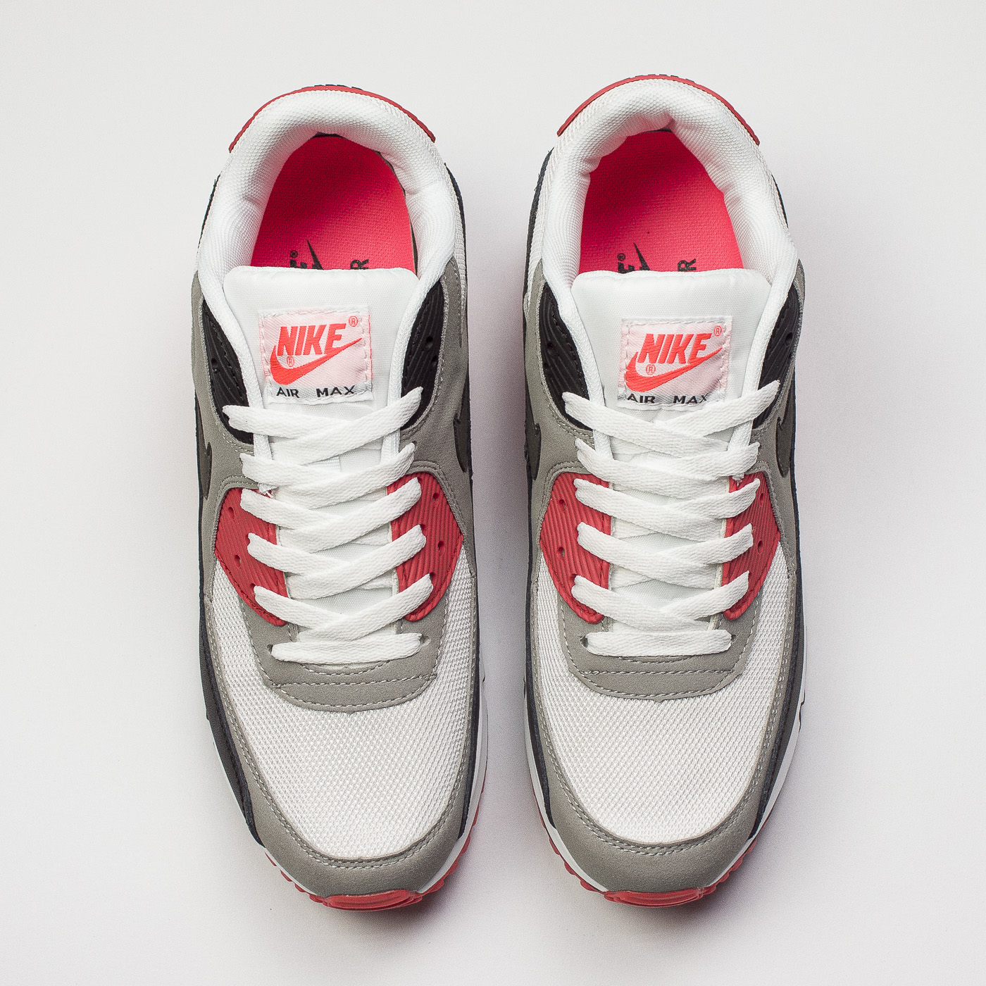 Кроссовки Nike Air Max 90 Grey / White / Red
