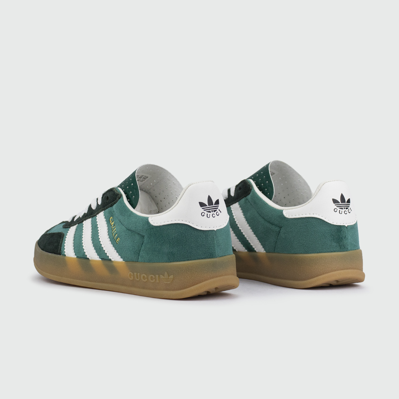 Кроссовки Adidas Gazelle x Gucci Green / Wh. Str. Wmns Кроссовки Adidas Gazelle x Gucci Green / Wh. Str. Wmns