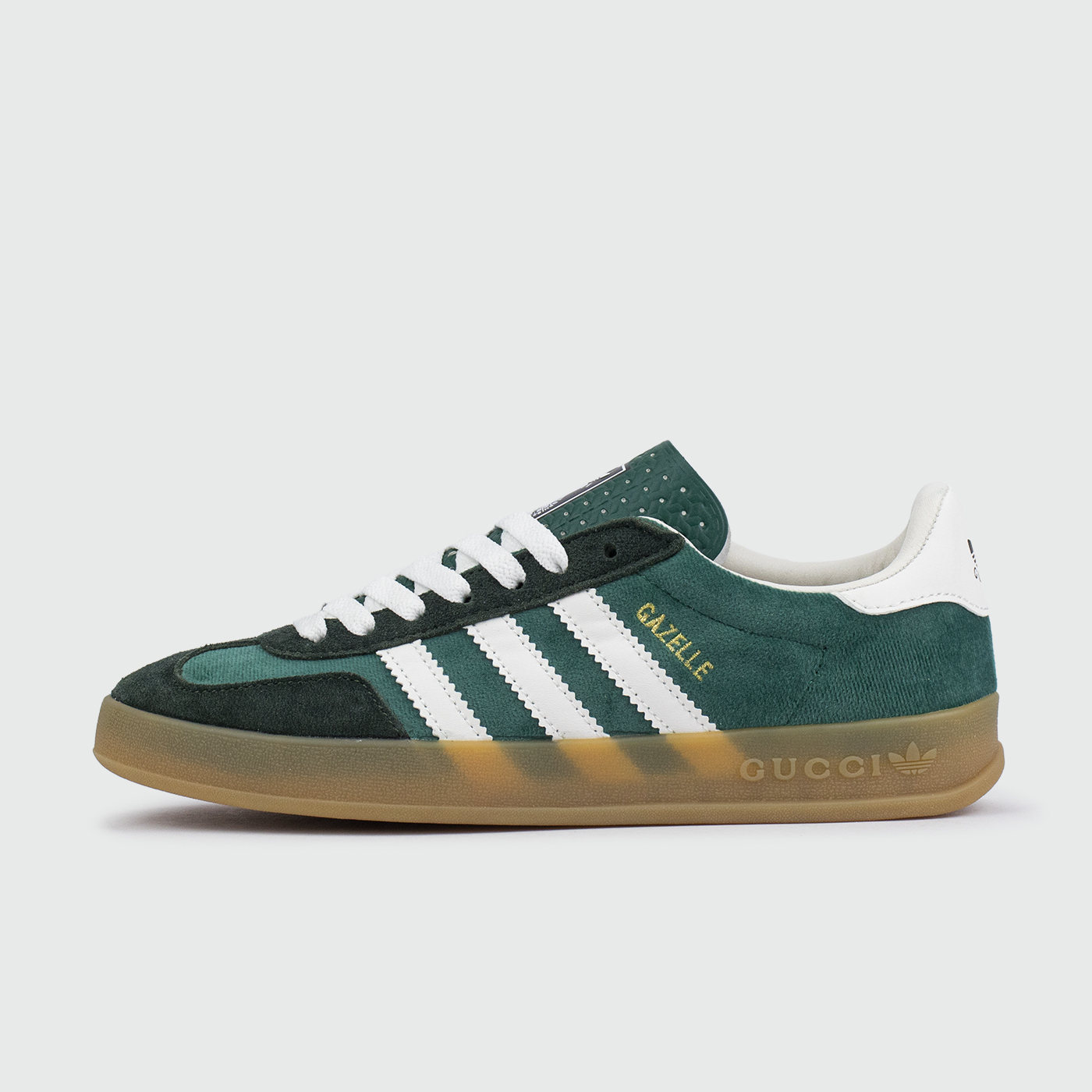 Кроссовки Adidas Gazelle x Gucci Green / Wh. Str. Wmns Кроссовки Adidas Gazelle x Gucci Green / Wh. Str. Wmns