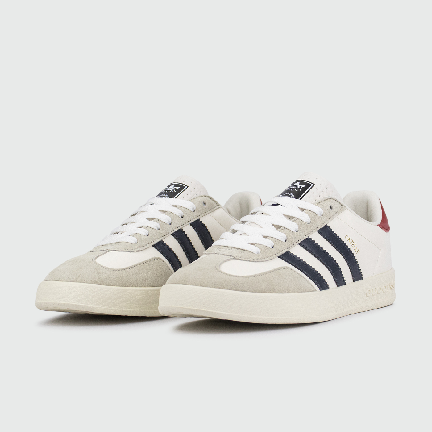 Кроссовки Adidas Gazelle x Gucci White / Blue Str. Wmns Кроссовки Adidas Gazelle x Gucci White / Blue Str. Wmns