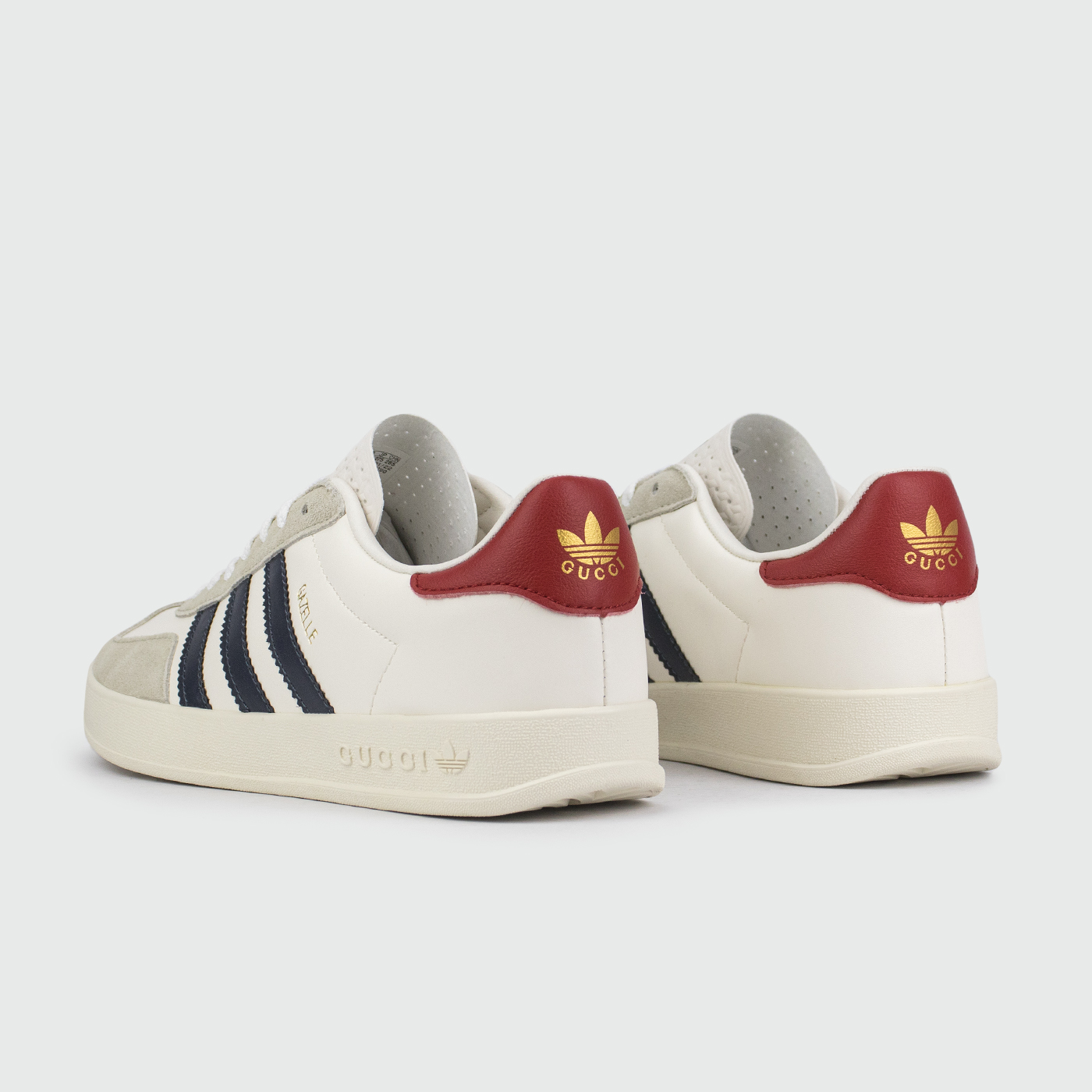 Кроссовки Adidas Gazelle x Gucci White / Blue Str. Wmns Кроссовки Adidas Gazelle x Gucci White / Blue Str. Wmns