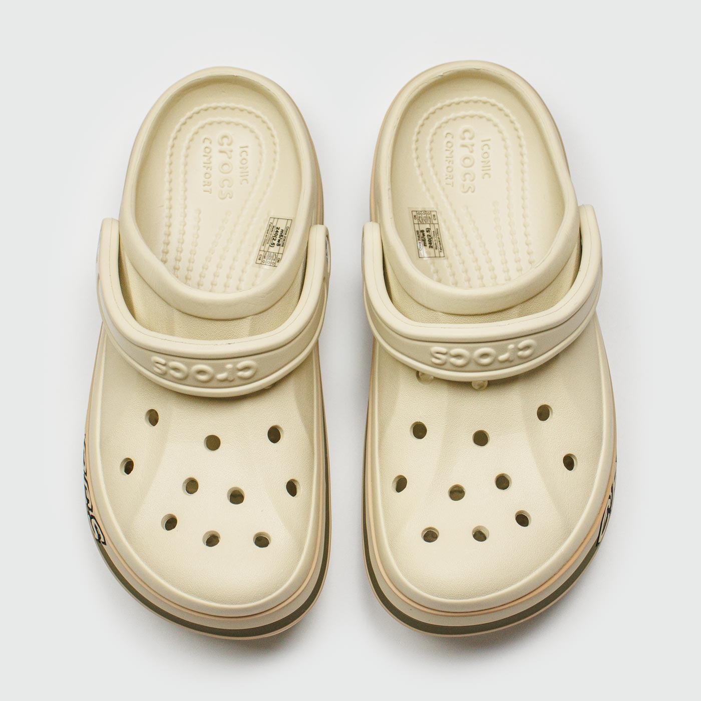Сабо CROCS Bayaband Cloc Beige Lines Wmns