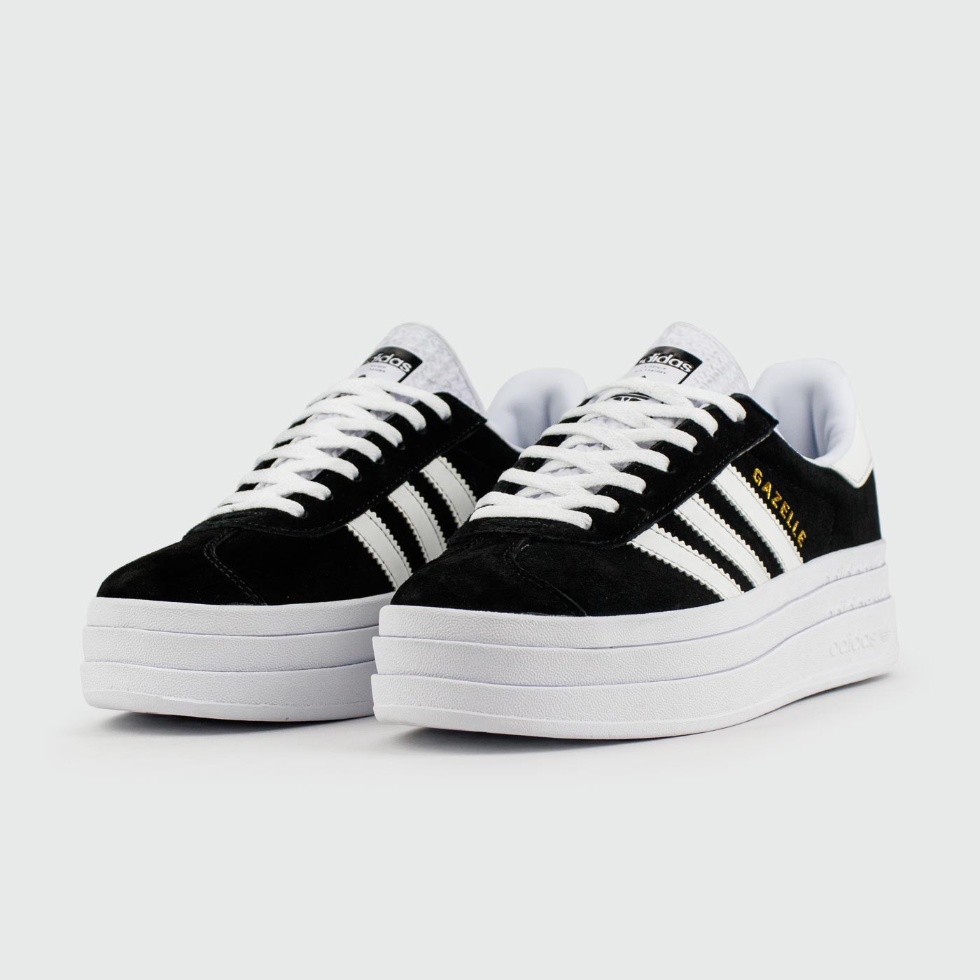Кроссовки Adidas Gazelle Bold Black / White Wmns Кроссовки Adidas Gazelle Bold Black / White Wmns