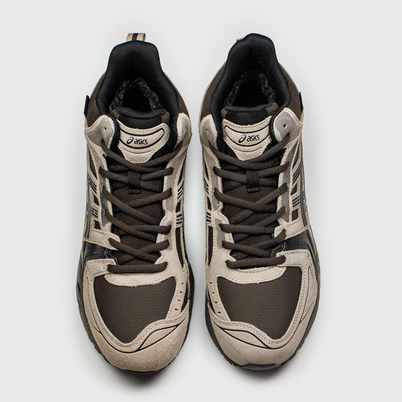 Кроссовки Asics Gel-Kayano 14 Mid Grey Brown with Fur