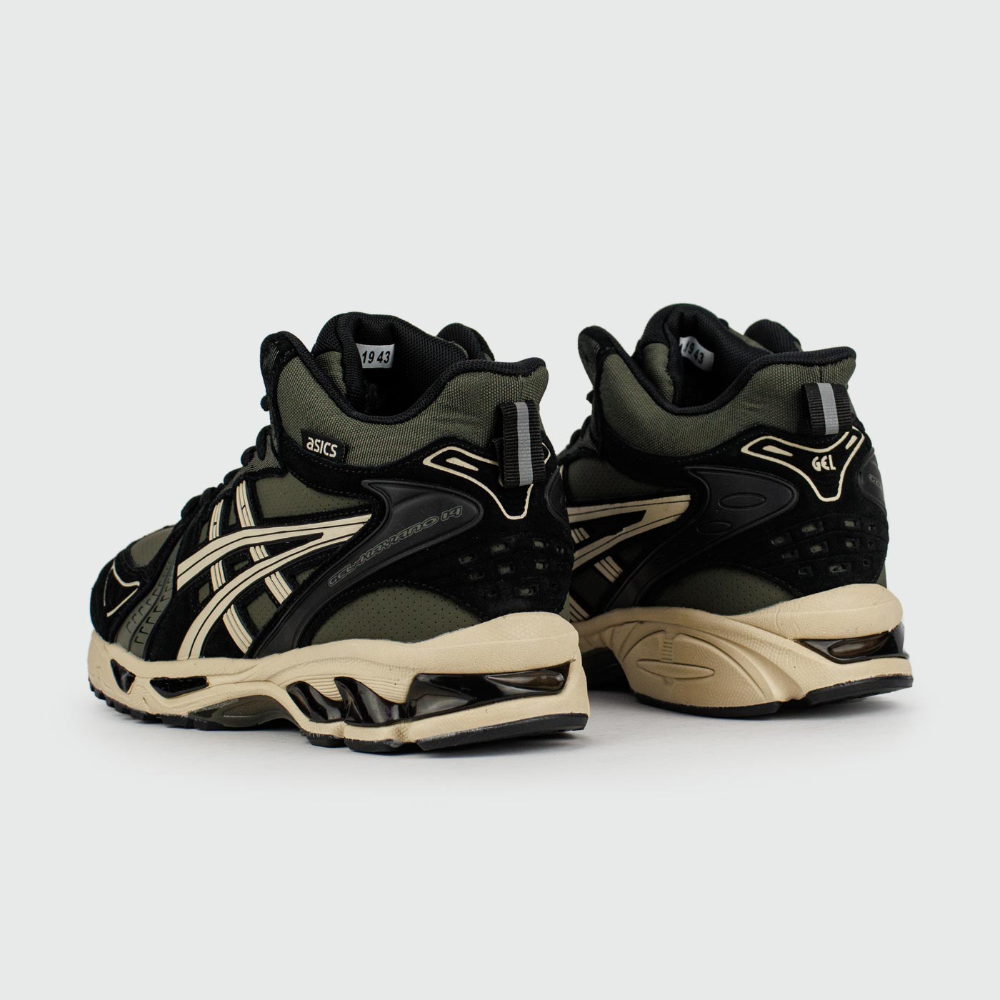 Кроссовки Asics Gel-Kayano 14 Mid Green Black with Fur