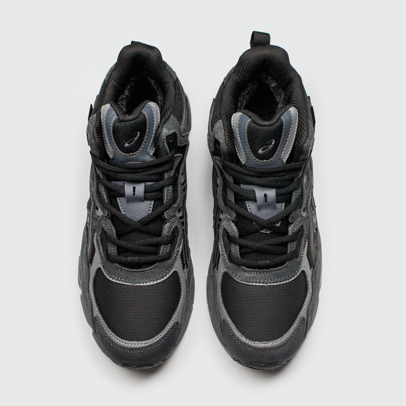 Кроссовки Asics Gel-NYC Mid Black Grey with Fur